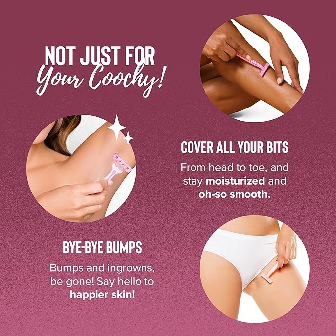 Coochy Shave Cream - Moisturizing Shave Lotion - Gentle Intimate Shaving Cream - For Bikini Area, Underarms, Legs & More - Rash-Free, Hydrating Formula - Island Paradise, 12.5 oz