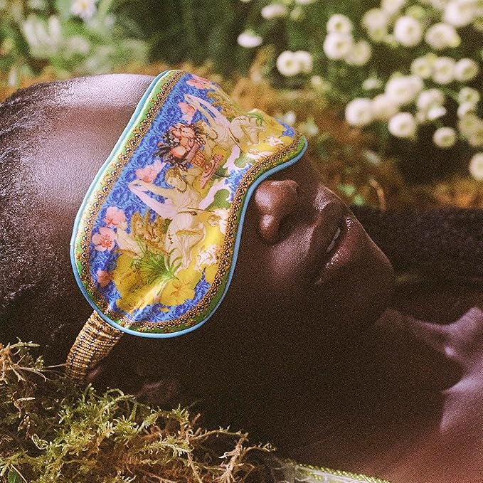 slip Pure Silk Sleep Mask - 100% Pure 22 Momme Mulberry Eye Mask - Comfortable Sleeping Mask with Elastic Band + Silk Filler and Internal Liner, Zodiac Collection: Virgo