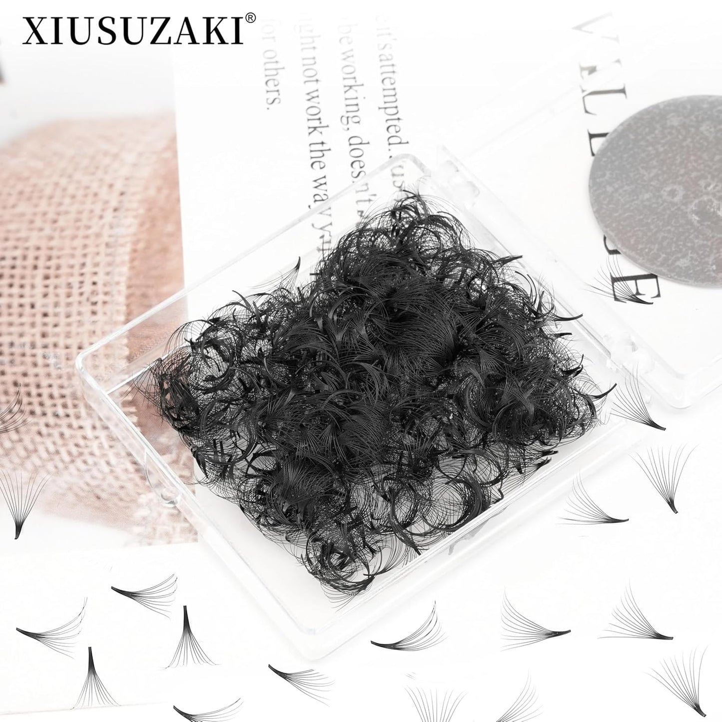 Premade Fans Eyelash Extensions 600 Fans 12D Volume Lash Extensions 0.05 Thickness Eyelash Extension C Curl Premade Lash Fans Mix 8-15mm Fluffy Soft Handmade Loose Fan(600Fans-12D-0.05-C,8-15mm)