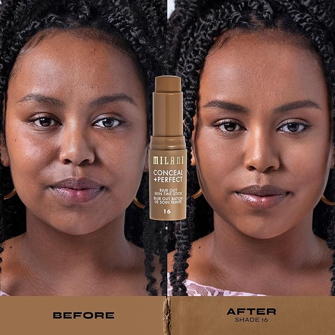 Milani Conceal + Perfect - Skin Tint Stick, Blur Out Tinted Moisturizer Makeup, Shade 016