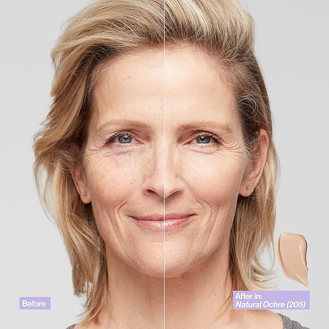 Revlon Illuminance Skin-Caring Liquid Foundation, Hyaluronic Acid, Hydrating and Nourishing Formula with Medium Coverage, 113 Ivory Beige (Pack of 1)