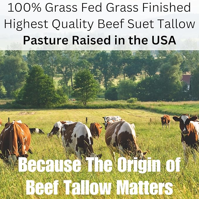 Whipped Tallow Balm & Body Butter (Unscented/Herb-Infused) Grass Fed Tallow Moisturizer for Face, Body & Baby – Organic Olive Oil Infused with Calendula & Frankincense – Handmade Skincare, 2 oz