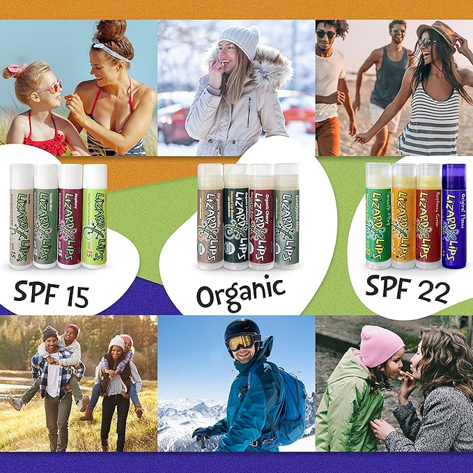Lizard Lips USDA Certified Organic - 4 Flavor Variety Pack