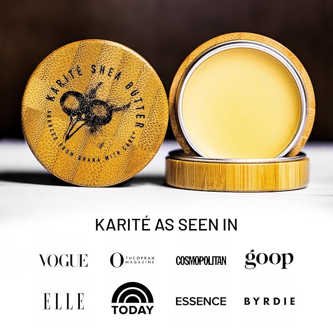 Karité Nourishing Hand Cream & Lip Balm Travel Collection - Shea Butter, Organic Jojoba & Rosehip Oil Blend - Bliss for Dry Lips & Hands - Intense Hydration, Cruelty-Free, Hypoallergenic Vegan Lip & H