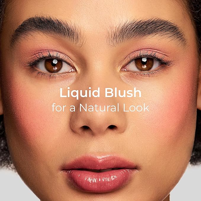 Lamel BB Blush Cheek Makeup - Lightweight and Long Lasting Liquid Blush - Blendable Cream Blush for Cheeks, Natural Finish Cream Contour - Nude Liquid Blush, 401 (Tea Rose) -10ml/0,33fl.oz