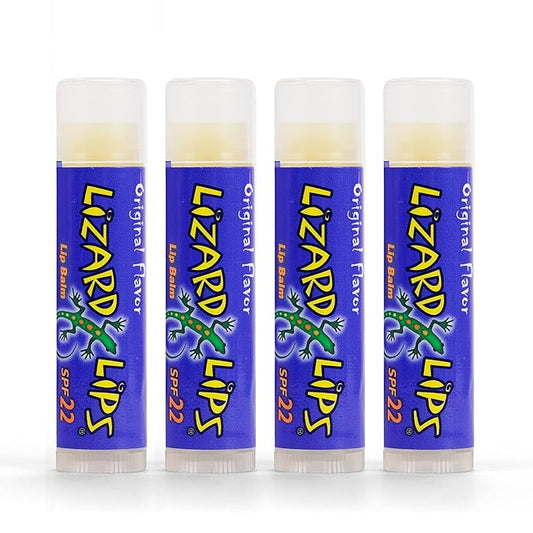 Lizard Lips SPF 22 Lip Balm - Original Vanilla 4 Pack (4)
