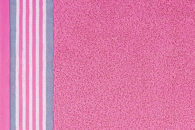 CASA COPENHAGEN He & She 2 Pieces Large Bath Sheet Set- Dusty Blue + Pink, 550 GSM, Designed in Denmark Made of Soft Egyptian Cotton for Bathroom, Kitchen & Shower