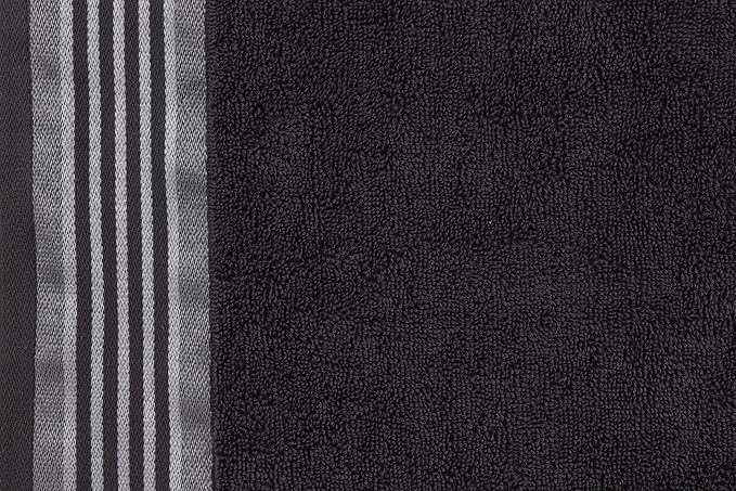 CASA COPENHAGEN He & She 4 Pieces Large Bath Towel Set- Pine Grey + Grey Violet, 550 GSM, Designed in Denmark Made of Soft Egyptian Cotton for Bathroom, Kitchen & Shower