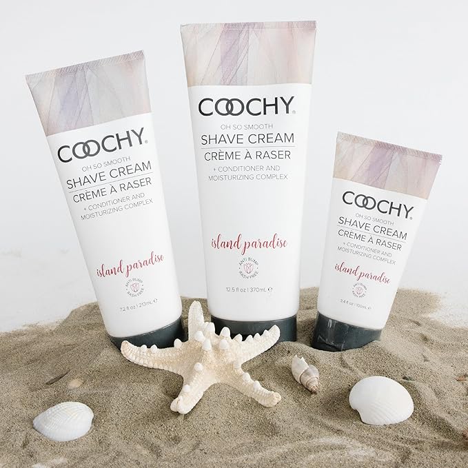 Coochy Intimate Shaving Cream | Shave Conditioner & Moisturizer for Face & Body | Ideal for Sensitive Skin Care, Anti-Bump | Island Paradise, 7.2 oz