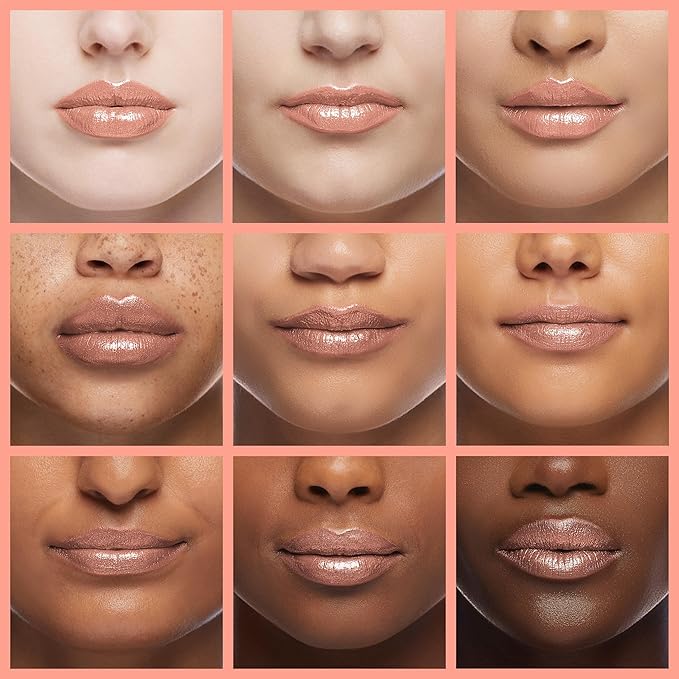 Oulac Nude Lipstick for Women with Metallic 3D Shine Lightweight Hydrating Formula, High Impact Lip Color, Vegan Beauty, Full Coverage Lip Makeup, Christmas Gifts for Women, Sahara Gold(10)