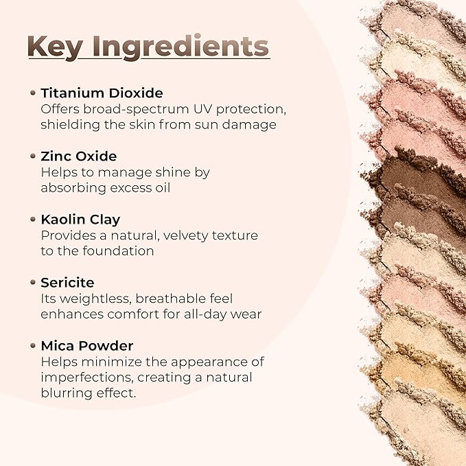 Foundation Powder Refill (BEIGE)(12 Gram Bag) By Sweet Face Minerals, Lightweight Mineral Loose Makeup Powder with SPF 20, Full Coverage Flawless Finish, Talc-free, Cruelty-Free, Refillable Pouch