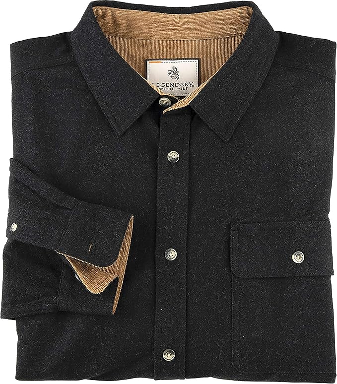 Legendary Whitetails Men's Flannel Shirt Long Sleeve Button Down 100% Cotton