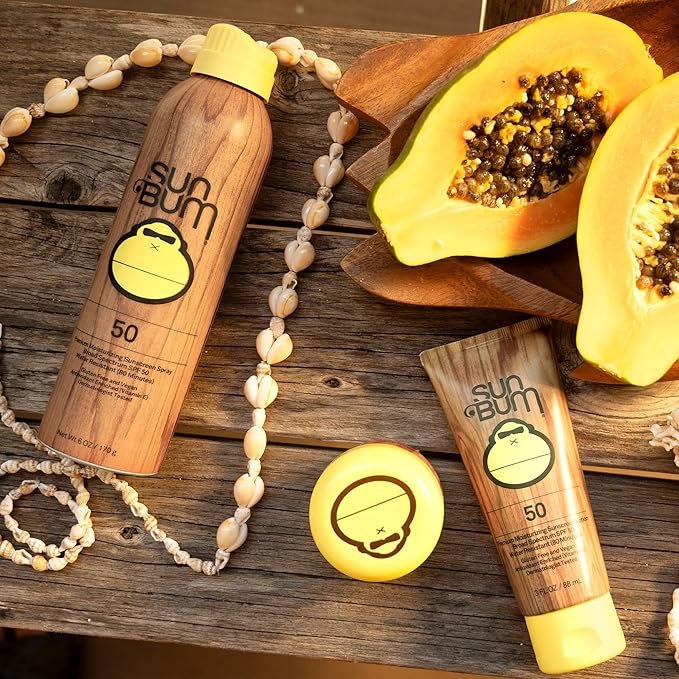 Sun Bum Original SPF 50 Sunscreen Body Spray - Broad Spectrum Moisturizing Sunscreen with Vitamin E - Hawaii 104 Act Compliant (Made without Octinoxate & Oxybenzone) - 6 oz (Pack of 2)