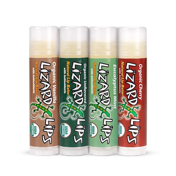 Lizard Lips USDA Certified Organic - 4 Flavor Variety Pack