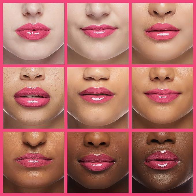 Plumping Lip Oil, Long Lasting Hydrating Lip Gloss Tinted Lip Balm Non-sticky Revitalizing, Tinting Lip Care Oil for Dry Lip (RASPBERRY)