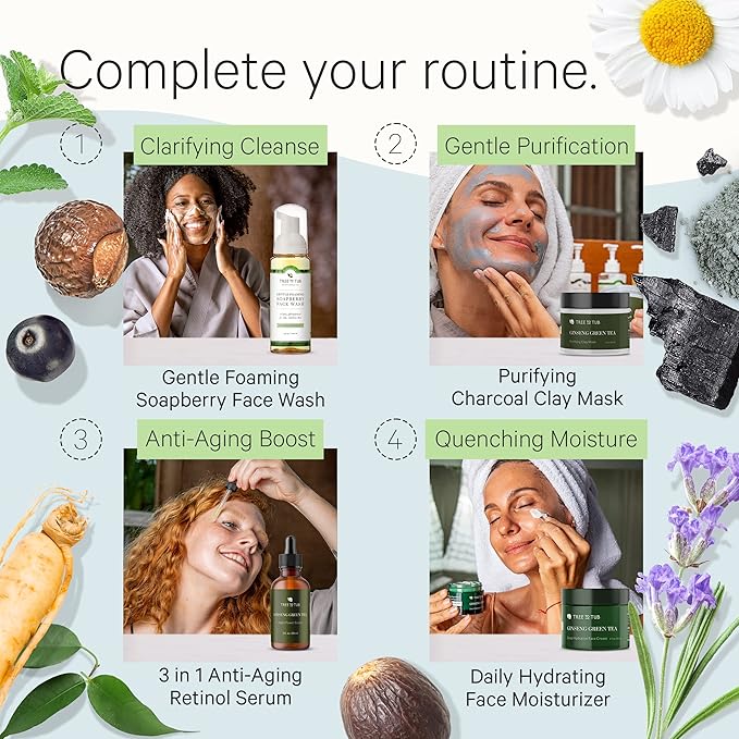 Tree to Tub Sensitive Skin Face Wash for Oily or Combination Skin - Gentle Tea Tree Face Cleanser for Women & Men, Oil Free Daily Foaming Facial Cleanser w/Organic Aloe Vera, All Natural Peppermint