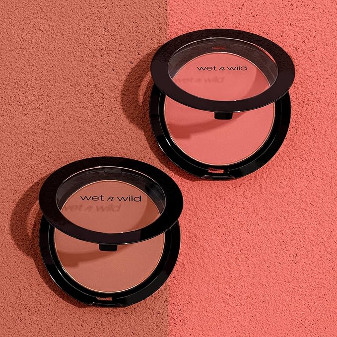 wet n wild Color Icon Blush, Effortless Glow & Seamless Blend infused with Luxuriously Smooth Jojoba Oil, Sheer Finish with a Matte Natural Glow, Cruelty-Free & Vegan - Pearlescent Pink
