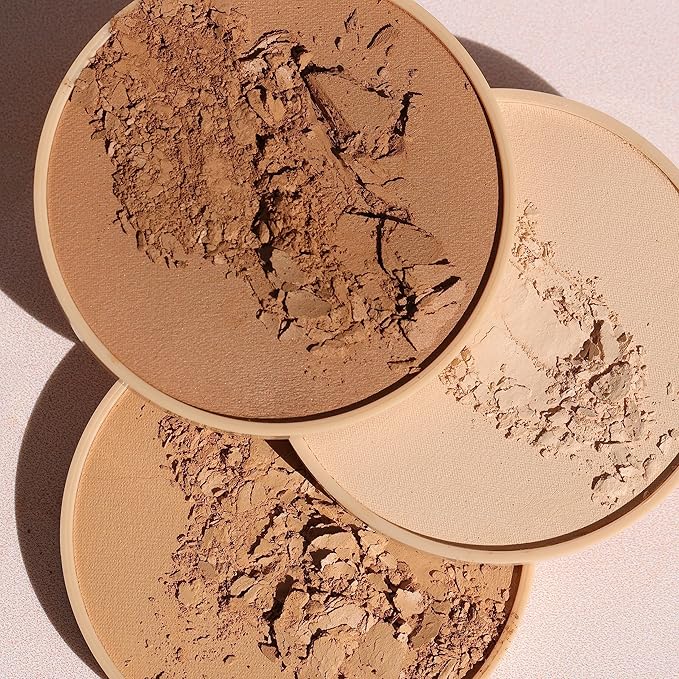 Wander Beauty Wanderlust Powder Foundation - Golden Rich - Blurs & Evens Skin Tone - Perfects & Hydrates With Hyaluronic Acid, Aloe, Honeysuckle, & Vitamin E - Lightweight, Buildable Coverage -0.31 oz